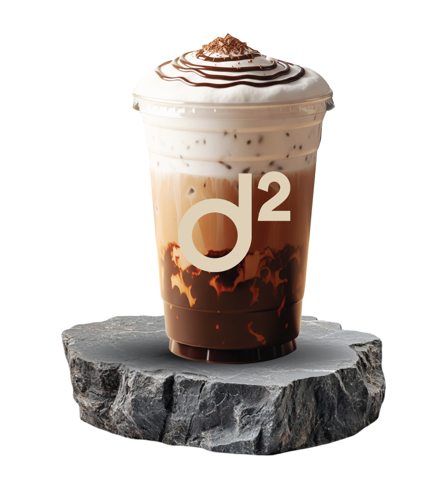 Dolce Drip iced coffee on rocks